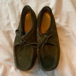 Chocolate suede wallabies